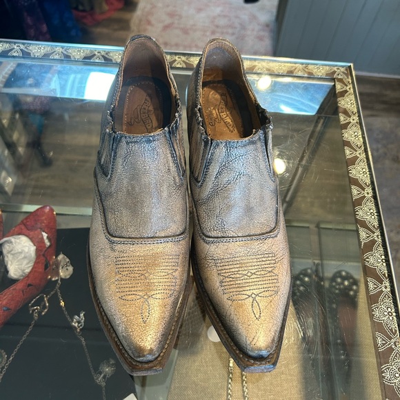 Freebird Metallic Ankle Booties - Picture 6 of 10